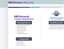 Tablet Screenshot of nbcunetworks.com